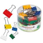 Molle Double Clips - metallo - misure e colori assortiti - barattolo da 60 molle - Lebez - 566 - 8007509005668 - DMwebShop