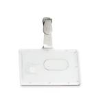 Portabadge rigido Pocket - clip in plastica - 5,3 x 8,5 cm - conf. 100 pezzi - Fellowes - L460 - 50096A - DMwebShop