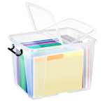 Contenitore multiuso con coperchio - 47,5 x 39,5 x 31,5 cm - 40 lt - PPL - trasparente - Strata - Cep - 2006740110 - 5021711039542 - DMwebShop
