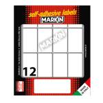 Etichette adesive in carta permanenti 46 x 27 mm 12 etichette per foglio 10 fogli - 12649