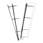 Pettini Velobind 4 denti 45 mm blu - 724