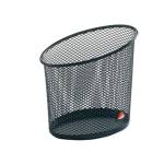Portapenne Mesh rete metallica 10,5 x 7,3 x 10,3 cm nero - 6515