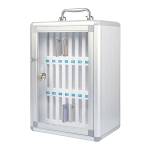 Armadietto portacellulare 24 posti 26 x 19 x 38,5 cm grigio - 2748