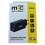 Caricatore USB 65 W 2 USB C 1 USB A nero Melchioni - 3488