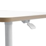 Scrivania Compatta pneumatica Sit Stand mobile 80 x 60 x 75 cm bianco - 1041 - 1