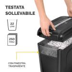 Distruggidocumenti 60CS - a frammenti - 22 lt - Fellowes - 4606101 - 43859642854 - DMwebShop - 4