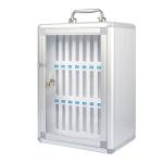 Armadietto portacellulare 24 posti 26 x 19 x 38,5 cm grigio - 2748 - 1