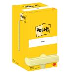 Blocco foglietti - 654 - 76 x 76 mm - giallo Canary - 100 fogli - conf. 12 pezzi - Post-it - 7100290160 - 3134375014021 - DMwebShop - 1