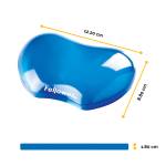 Poggiapolsi in gel - blu trasparente - Fellowes - 91177-72 - 77511911774 - DMwebShop - 1