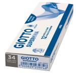 Pastello Supermina - mina 3,8 mm - grigio caldo 34 - conf. 12 pezzi - Giotto - 23903400 - 8000825045417 - DMwebShop - 1