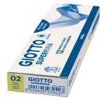 Pastello Supermina - mina 3,8 mm - giallo limone 02 - conf. 12 pezzi - Giotto - 23900200 - 8000825045066 - DMwebShop - 1