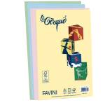 Carta Le Cirque - A4 - 80 gr - mix 4 colori pastello - conf. 200 fogli - Favini - A71X414 - 8007057627114 - DMwebShop - 1