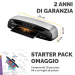 Plastificatrice Saturn 3I - A4 - a caldo - Fellowes - 5724801 - 43859679904 - DMwebShop - 5