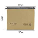 Cartella sospesa cassetto Cartesio - 39 cm - fondo U - 37 x 25 cm - avana - conf. 25 pezzi - Bertesi - 100/395 3-A1 - 8058983260722 - DMwebShop - 1