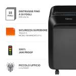 Distruggidocumenti LX 211 a microframmenti nero - 3035 - 1