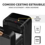 Distruggidocumenti LX 211 a microframmenti nero - 3035 - 4