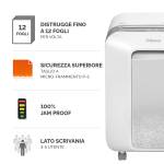 Distruggidocumenti LX-201 - a microframmenti - bianco - Fellowes - 5050101 - 50043859751520 - DMwebShop - 1