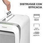 Distruggidocumenti LX-221 - a microframmenti - bianco - Fellowes - 5050501 - 50043859751568 - DMwebShop - 2