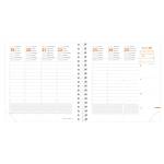 Agenda settimanale Time e Life 2026 16 x 16 cm blu metal - 540120Q - 3371010459803 - DMwebShop - 1