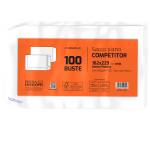 Busta sacco Competitor FSC - strip adesivo - 16 x 23 cm - 80 gr - bianco conf. 100 pezzi - Pigna - 065451923 - 8005235105553 - DMwebShop - 1