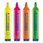 Evidenziatore Video - punta a scalpello - da 1 - 5 mm - astuccio 4 colori - Tratto - 830800 - 8000825830808 - DMwebShop - 1