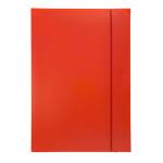 Cartella progetto con elastico - 24 x 35 cm - dorso 3 cm - rosso - conf. 10 pezzi - Fellowes - U140-RO - 8015687007206 - DMwebShop - 1