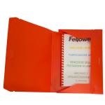 Cartella progetto con elastico - 24 x 35 cm - dorso 3 cm - rosso - conf. 10 pezzi - Fellowes - U140-RO - 8015687007206 - DMwebShop - 2