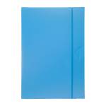 Cartella progetto con elastico - 24 x 35 cm - dorso 3 cm - azzurro - conf. 10 pezzi - Fellowes - U140-AZ - 8015687000405 - DMwebShop - 1