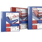 Raccoglitore personalizzabile Stelvio TI 4 anelli a D 40 mm dorso 5,5 cm rosso - 5386 - 1