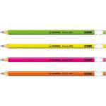 Matita in grafite Swano fluo gradazione HB con gommino fusto in 4 colori fluo - 4564 - 1