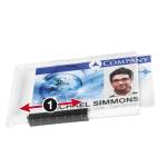 Portabadge PushBox Mono 1 tessera inseribile - 5,4 x 8,7 cm - conf. 10 pezzi - Durable - 8922-19 - 4005546808772 - DMwebShop - 1