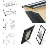 Cornice in PVC e crilex - A4 - nero - Methodo - K980101 - 8006449649956 - DMwebShop - 1