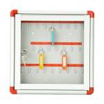 Bacheca murale portachiavi 25 posti 30 x 30 cm - 5922 - 1