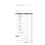 Blocco conti ristoranti-pizzerie-trattorie - 50 copie - 21,5 x 10 cm - conf. 5 pezzi - Data Ufficio - DU1621C0000 - 90887A - DMwebShop - 1