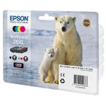 Cartuccia Multipack EPSON Inkjet Inkjet 26Xl C M G N C M G 9,7 ml cad K 12,2 ml Originale - 4733 - 1