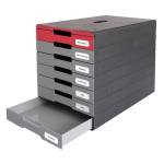 Cassettiera Idealbox Pro 7 cassetti 36,5 x 32,2 x 25 cm rosso - 9647 - 1
