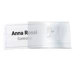 Portabadge con clip e spilla - 9 x 5,5 cm - conf. 50 pezzi - Lebez - 31-090-B - 8007509310908 - DMwebShop - 2