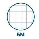 Miniquaderno Monocromo 120x170 mm quadretto 5 mm 40fg 80 gr - 9434 - 1