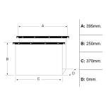 Cartella sospesa Cartesio PP cassetto PPL interasse 39,5 cm fondo V - 8629 - 6