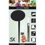 Silhouette Tags formato fumetto nero set 5 pezzi - 9701 - 1