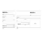 Blocco ricevute generiche madre figlia - 100 pagine - 10 x 21,5 cm - conf. 5 pezzi - Data Ufficio - DU160100000 - 90873A - DMwebShop - 1