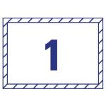 Etichette adesive per finestre in carta con pellicola laser rimovibili bianco - 11102 - 1