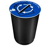 Coperchio raccolta carta per cestino 133R diametro 38 cm PVC blu Cep 1009340141 - 10006 - 1