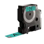 Nastro D1 standard 458090,19 mm x 7 mt PL nero verde - 10926 - 1