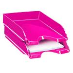 Vaschetta portacorrispondenza Pro Gloss 34,8 x 25,7 x 6,6 cm rosa pepsi - 11628 - 1