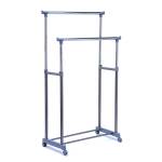 Stender appendiabiti AC9002 doppio 90 cm grigio cromo - 11441 - 1