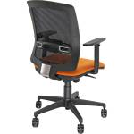 Poltrona semidirezionale Molly MLA con braccioli regolabili rosso - 10046 - 1