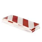 Pannello antiurto adesivo BOX 13,7 x 50 cm PE bianco rosso - 13235 - 1