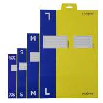 Scatola automontante per ecommerce pick e post mt 36 x 24 x 12 cm giallo blu - 13805 - 1