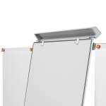 Lavagna portablocco Classic con ruote 100 x 70 cm bracci estensibili bianco - 13529 - 1